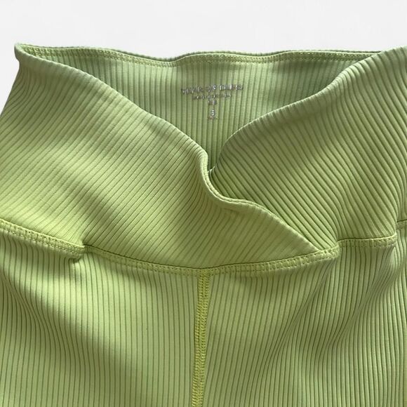 Year Of Ours Lime Ribbed V-Waist Biker Shorts | Size Small - Picture 6 of 7